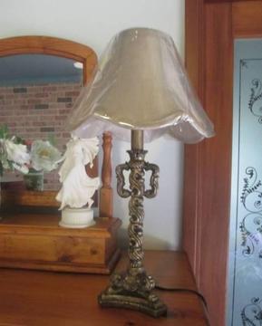 Decorative Lamp Base with New Gold Shade