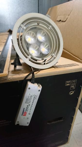 Commercial 28 watt LED downlight used