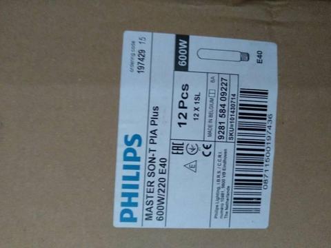 PHILIPS SON-T PLUS 600w HPS LAMP a whole lot of 80