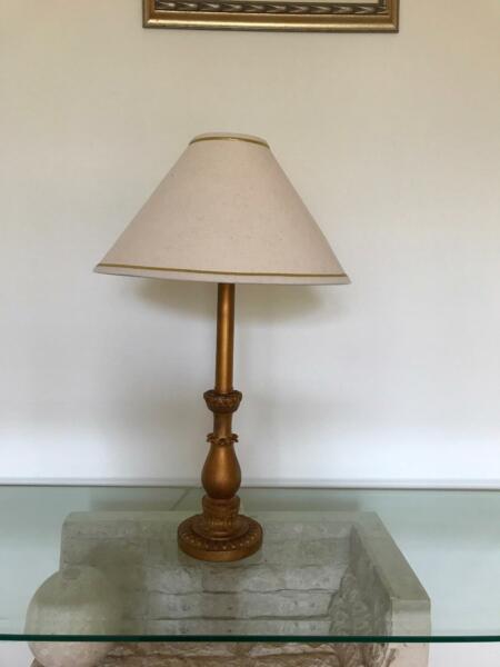 Table Lamp Gold Bronze tone