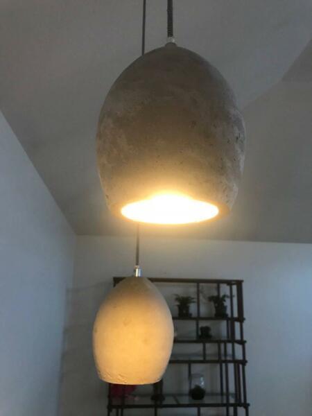 Designer Stoned ceiling Lamp/pendent Lamp Light Grey