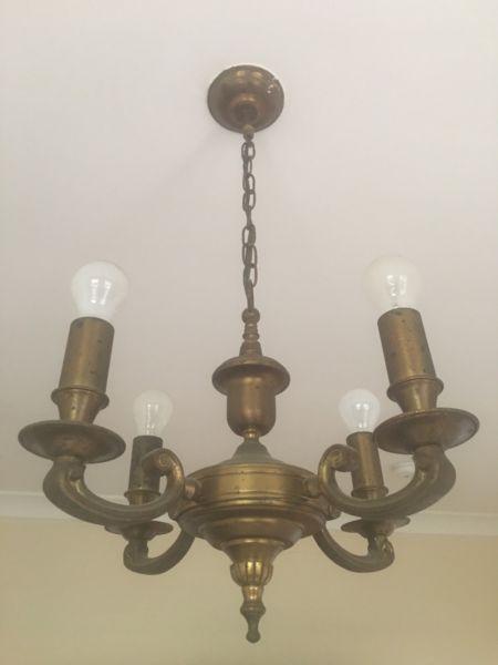 Vintage antique chandelier light fitting