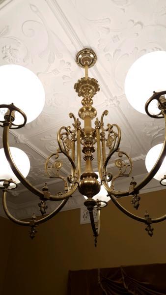 Vintage Brass Celing Lamp England