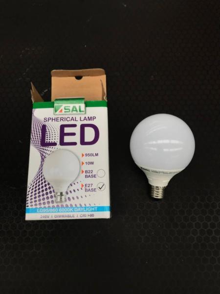 SAL 10W Dimmable LED SMD Opal Spherical Lamp (E27 Base)