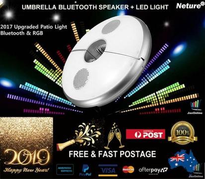 2 in 1 Outdoor Umbrella LED Light Speakers(Bulk order $44.99)