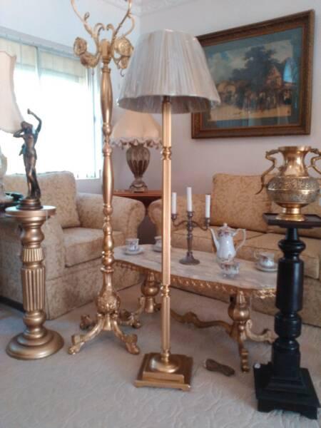 floor lamp brass gild antique style standard