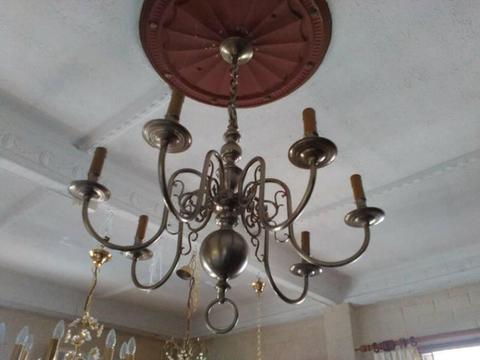 ceiling light chandelier silver large big