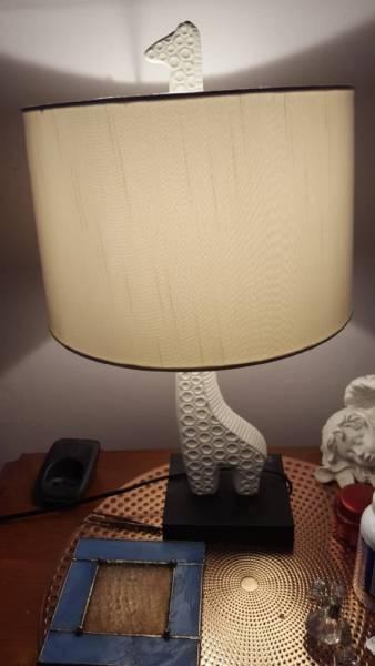 pair of beautiful GIRAFFE bedroom lamps new