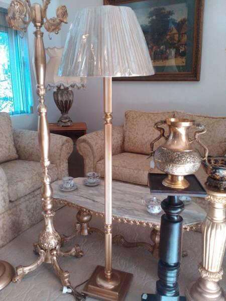 floor lamp brass antique gold