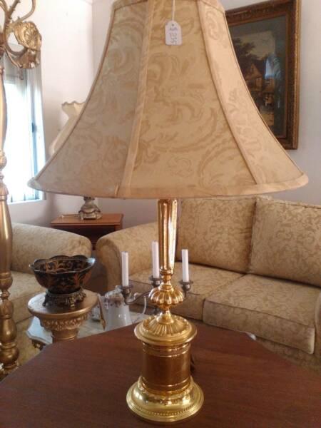 desc lamp gold retro vintage antique look