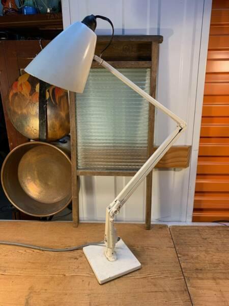 Vintage 1960s Iconic White Australian Planet Desk Table Lamp