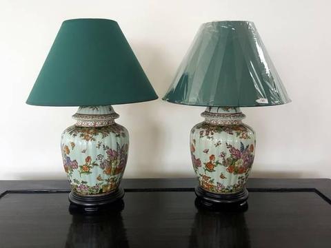 Oriental lamps - green