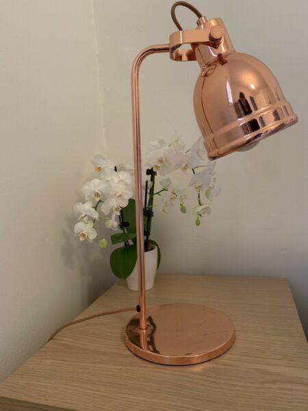 Rose gold lamp