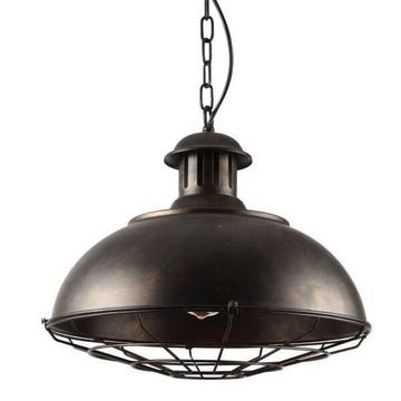 Industrial-style metal hanging light
