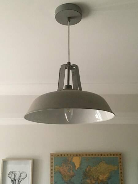 Industrial-style hanging light