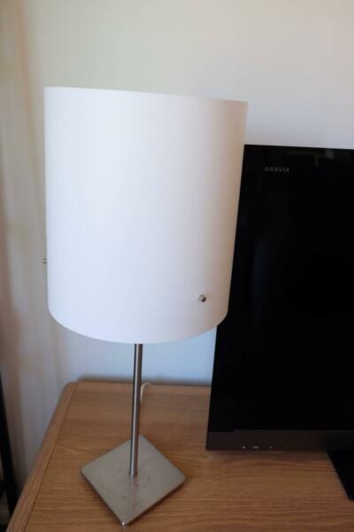IKEA JANUARI Sleek White Table Lamp, Excellent Working Condition