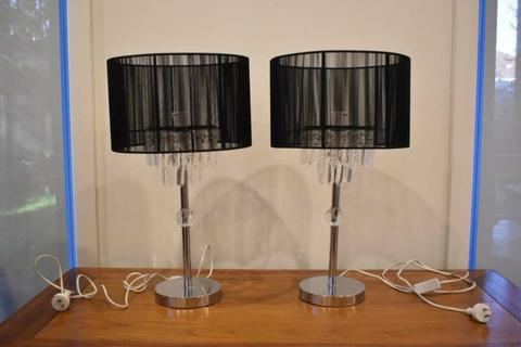 Quality bedside lamps x2