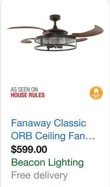 Ceiling fan - Fanaway classic ORB ceiling fan