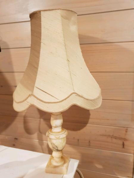Table or bedside marble style lamp