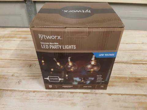 Lytworx Warm White LED Connectable Party Lights - 20 Pack