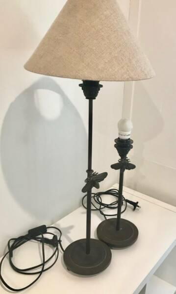 2 FRENCH COUNTRY STYLE REPRODUCTION LAMPS