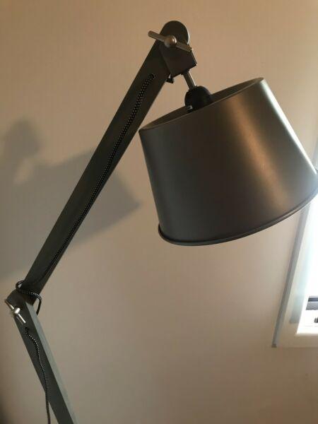 Beacon Lighting - Nuvo Floor Lamp In Metal/Washed Grey