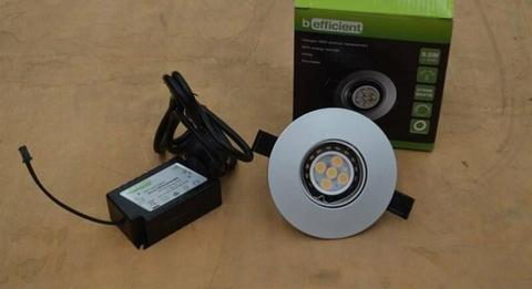 BOX OF 20 LED DOWN LIGHT KIT- 9.5W 3200K WHITE DIMMABLE SILVER