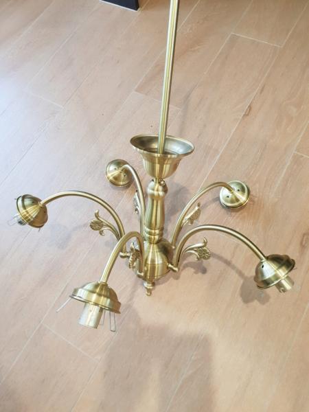 Vintage brass chandeliers