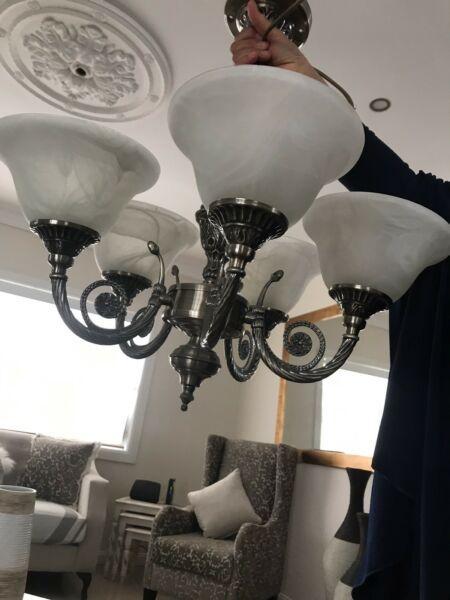 2 chandeliers/hanging lights