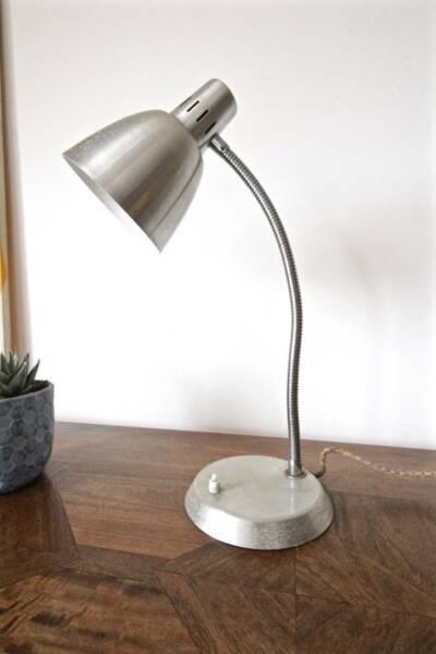 Tall Retro Desk Lamp with Adjustable Shade, Parker Eames Era