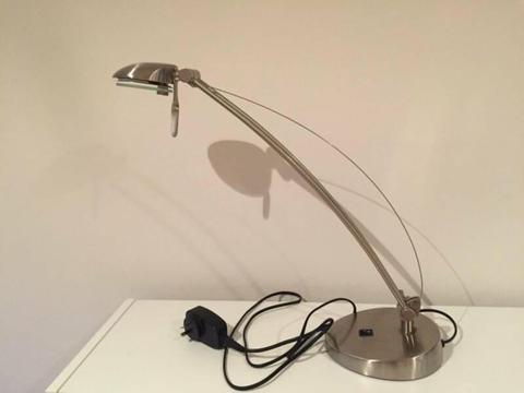 Silver desk lamp