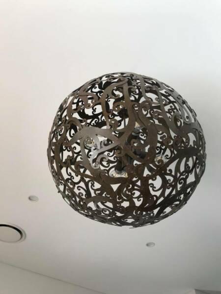 Steel Globe Pendant