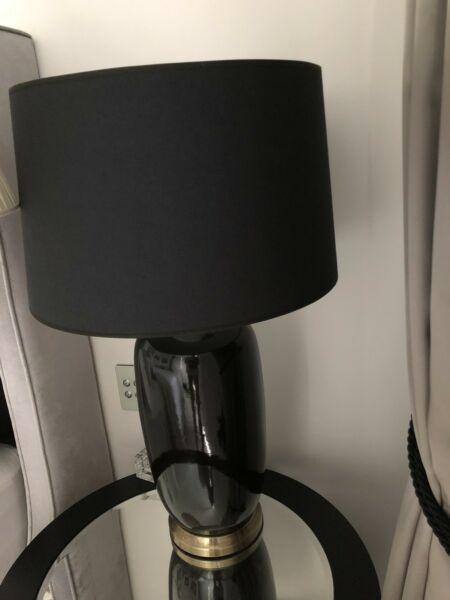 Black table lamps