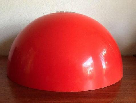 Vintage Plastic Pendant Dome Shade | Table Lamp Or Ceiling Light