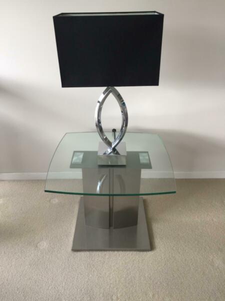 Lamp Table with Lamp