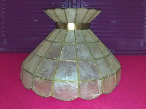 Vintage Capiz Shell (Mother of Pearl like) Lampshade Light Shade