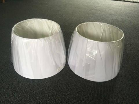 Lamp shades (white) - brand new