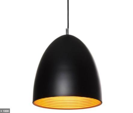 Mort Bay Cone Pendant Lamp Black - 3 box