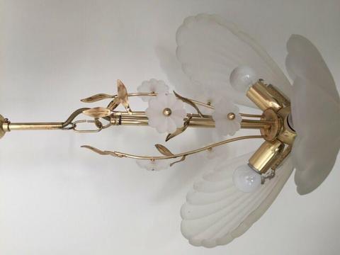 French inspired petal light pendant