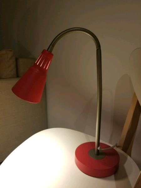 Red table or bedside lamp