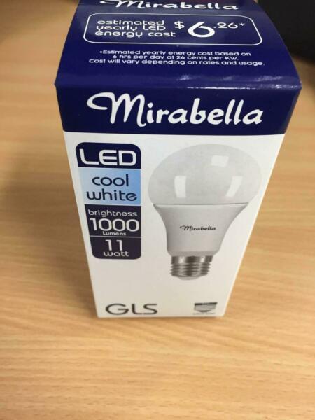 Mirabella LED Lighting Bulb E27 11W (Cool White) $5 (New)
