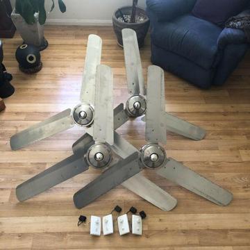 4 Stainless Steel Ceiling Fans
