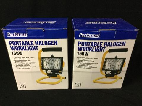 Pair halogen spot lights without brackets