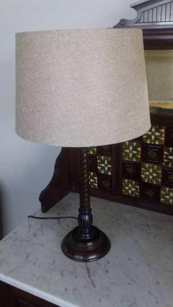 Vintage Style Table Lamp Metal Base And Shade VGC