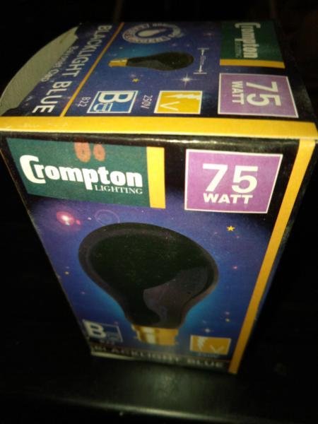 Crompton Blacklight globe 75w normally around $10 selling at $3