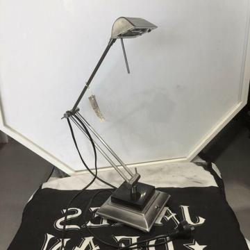 CONTEMPORARY INDUSTRIAL STYLE BEDSIDE LAMP. AS NEW
