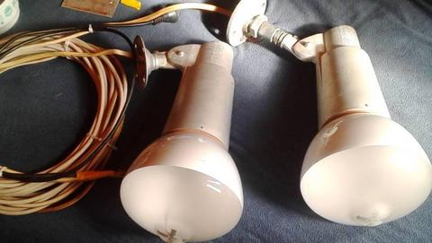 EYE IWASAKI Co. LAMP HOLDERS AND 450 WATT GLOBES