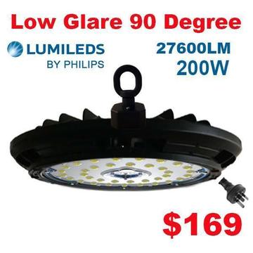 Clearance!200W Low Glare Lumileds Philips High Bay Lights 27600lm