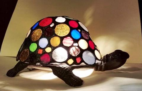 Tortoise novelty lamp stained glass look