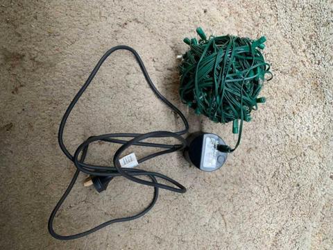 CHRISTMAS LIGHT--30 M WITH OUTDOOR ADAPTER $10